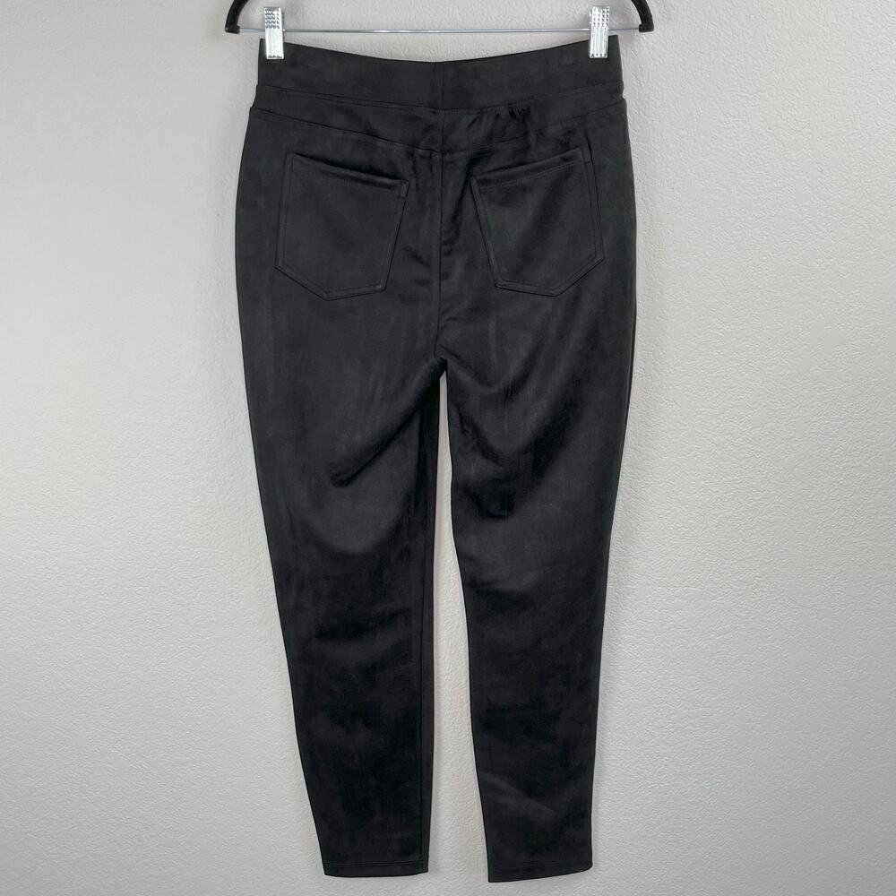 Philosophy Anthropologie Black Faux Suede High Rise Leggings Pockets NWT Medium - Picture 2 of 11